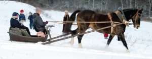 HORSE SLEDGE AND TRADITIONAL LATVIAN SAUNA