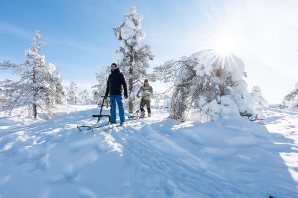 Kicksled Adventure from Riga – Frozen Lakes & Snowy Forests