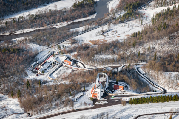 Soft Bobsleigh Ride in Sigulda – A Fun Winter Adventure Near Riga